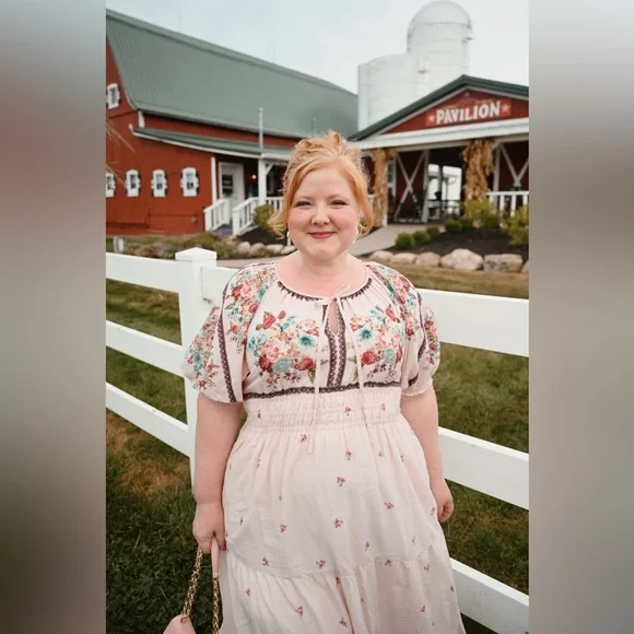 Anthropologie Somerset Maxi Dress with Puff Sleeves - Picture 6 of 6